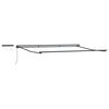 vidaXL Electric Retractable Awning Frame Anthracite 4.5 x 3.5 m Steel