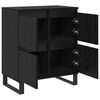 vidaXL Sideboard 2 pcs Black Oak 60 x 35 x 70 cm