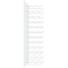 vidaXL Wall Mounted Wine Rack for 36 Bottles 2 pcs White Iron