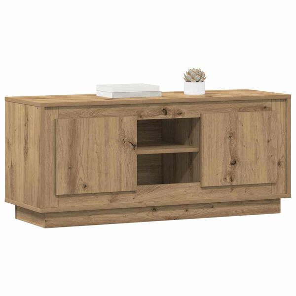 vidaXL TV Cabinet Artisan Oak 102 x 35 x 45 cm Engineered Wood