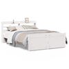 vidaXL Bed Frame with Headboard without Mattress White 140x200 cm