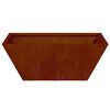 vidaXL Garden Planter 5 pcs Rusty 40 x 40 x 15 cm Weathering Steel