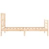 vidaXL Bed Frame without Mattress Small Single Solid Wood