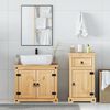 vidaXL 2 Piece Bathroom Furniture Set Corona Solid Wood Pine