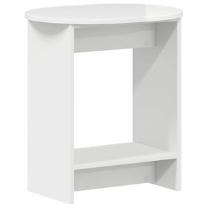 vidaXL Side Table High Gloss White 50 x 39,5 x 55 cm Engineered Wood