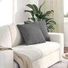 vidaXL Sofa Pillows 2 pcs Dark Grey 45 x 45 cm Fabric