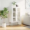 vidaXL Highboard White 68x39x123 cm Steel