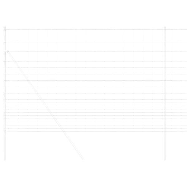 vidaXL Field Fence Grey 1.6 x 10 m Steel