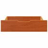 vidaXL Under-Bed Drawers 2 pcs Wax Brown 75x55x17 cm Solid Wood Pine