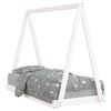 vidaXL Kids Bed Frame White 70x140 cm Solid Wood Pine