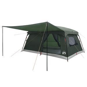 vidaXL Family Tent 14-Person Army Green Polyester and Steel