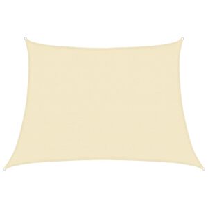 vidaXL Sunshade Sail 160 g/m&sup2; Cream 4/5x3 m HDPE