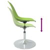 vidaXL Swivel Dining Chairs 2 pcs Green PP