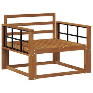 vidaXL Outdoor Middle Sofa Solid Acacia Wood Natural