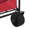 vidaXL Folding Hand Trolley Red 89 x 63 x 96 cm Steel and Oxford Cloth