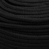 vidaXL Work Rope Black 6 mm 25 m Polyester