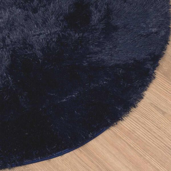 vidaXL Shaggy Rug High Pile NAVARRA Navy 160x160 cm Polyester