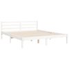 vidaXL Bed Frame without Mattress White 160x200 cm Solid Wood