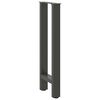 vidaXL Console Table Legs Anthracite 2 pcs 38x(72-73) cm Steel