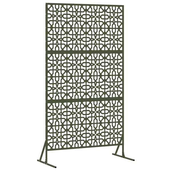 vidaXL Privacy Screen Olive 100 x 50 x 180 cm Steel