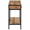 vidaXL Console Table 100x35x70 cm Solid Rough Wood Mango