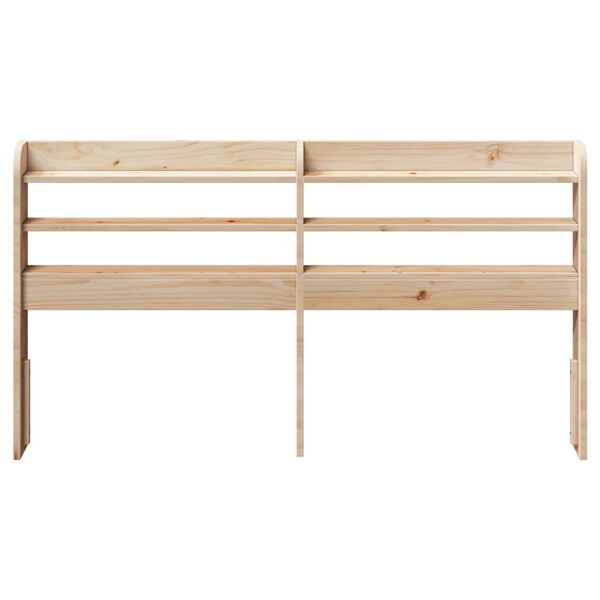 vidaXL Headboard with Shelves 160 cm Solid Wood Pine
