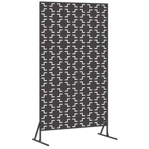 vidaXL Privacy Screen 100 x 50 x 180 cm Steel Black