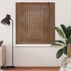 vidaXL Roller Blind with Curtains Manual Brown 150 x 160 cm Bamboo