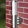 vidaXL Outdoor Wall Lamp with Motion Detector Stainless Steel