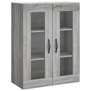 vidaXL Wall Mounted Cabinet Grey Sonoma 69.5x34x90 cm Engineered Wood