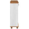 vidaXL Wine Cabinet ASKIM White 57 x 37 x 114 cm Solid pine wood
