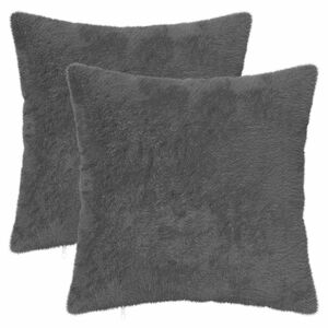 vidaXL Cushion Cover 2 pcs HEERLEN Dark Grey 35 x 35 cm