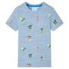 Kids'T-shirt Blue Melange 140