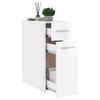 vidaXL Apothecary Cabinet High Gloss White 20x45.5x60 cm Engineered Wood