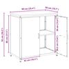 vidaXL Kitchen Storage with Shelf White 90 x 50 x 92 cm Steel