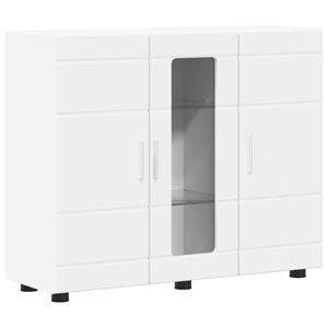 vidaXL Wooden Cabinet White Engineered Wood