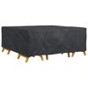 vidaXL Furniture Cover Plain Black 200 x 190 x 85 cm 600D