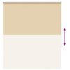 vidaXL Roller Blind Blackout Beige 130x175 cm Fabric Width 126.6 cm Polyester