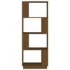 vidaXL Book Cabinet/Room Divider Honey Brown 51x25x132 cm Solid Wood Pine