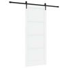 vidaXL Sliding Door ORKDAL 86 x 211 cm Engineered Wood White and Black