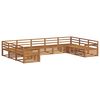 vidaXL Outdoor Sofa Set 9 pcs Natural Solid Acacia Wood