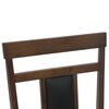 vidaXL Dining Chair 2 pcs Light Brown and Black Solid Rubber Wood