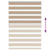 vidaXL Zebra Blind Sand Brown 100x150 cm Fabric Width 95.9 cm Polyester