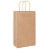 vidaXL Paper Bags 50 pcs with Handles Brown 21x11x36 cm