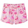 vidaXL Kids' Shorts with Drawstring Light Pink 128