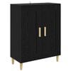 vidaXL Sideboard Black Oak 69.5 x 34 x 90 cm Engineered Wood
