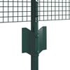 vidaXL Fence with Post Green 0.6 x 50 m Steel and PVC