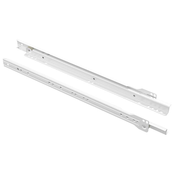 vidaXL Drawer Slide 2 pcs White 400 mm Steel