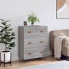 vidaXL Chest of Drawers Grey Sonoma 69.5x34x90 cm Engineered Wood