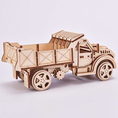 Wood Trick Wooden Scale Model Kit Truck
